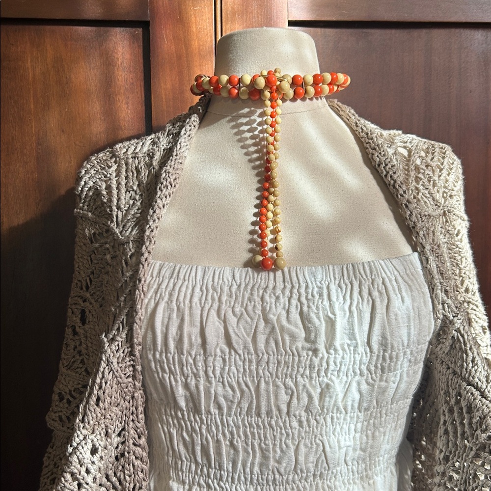 Fun Funky Vintage Beaded Choker - Picture 6 of 7